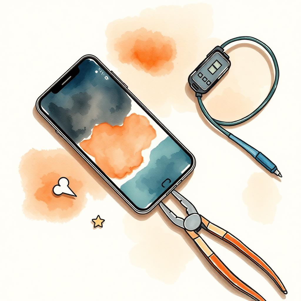 Ilustración de un celular rodeado de íconos de canales para conseguir clientes
